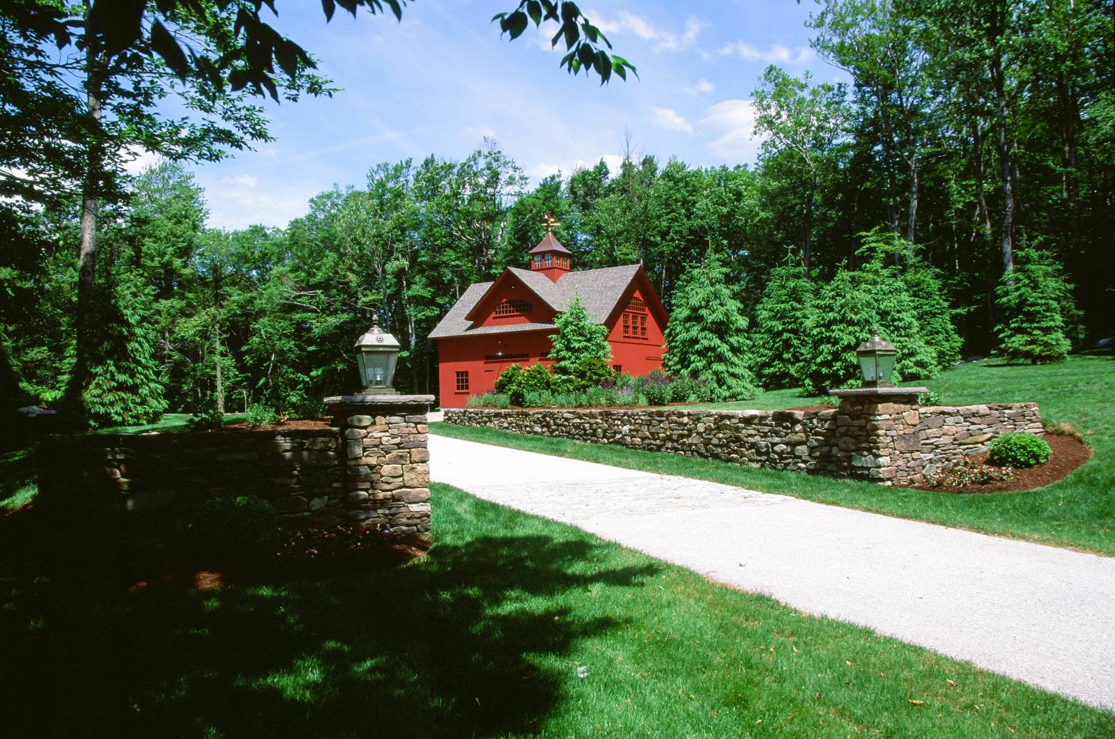 Driveway Approach to the Carriage Barn