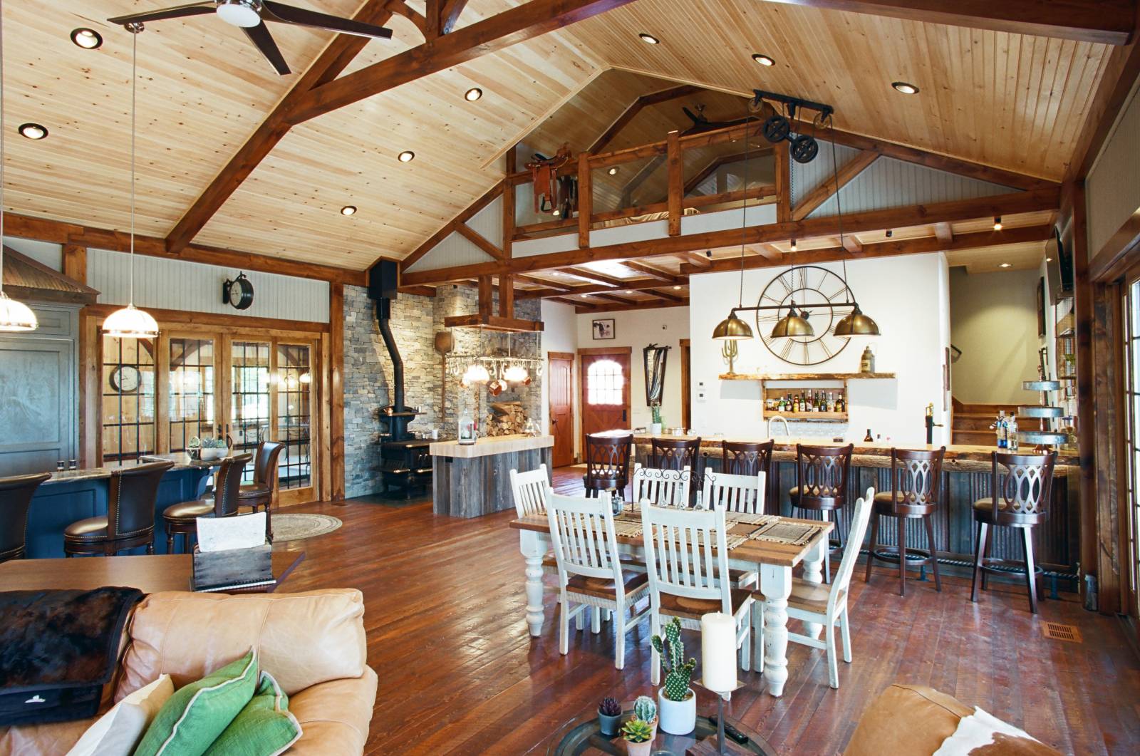 2500 sq. ft. Party Barn with Timber Frame Accents