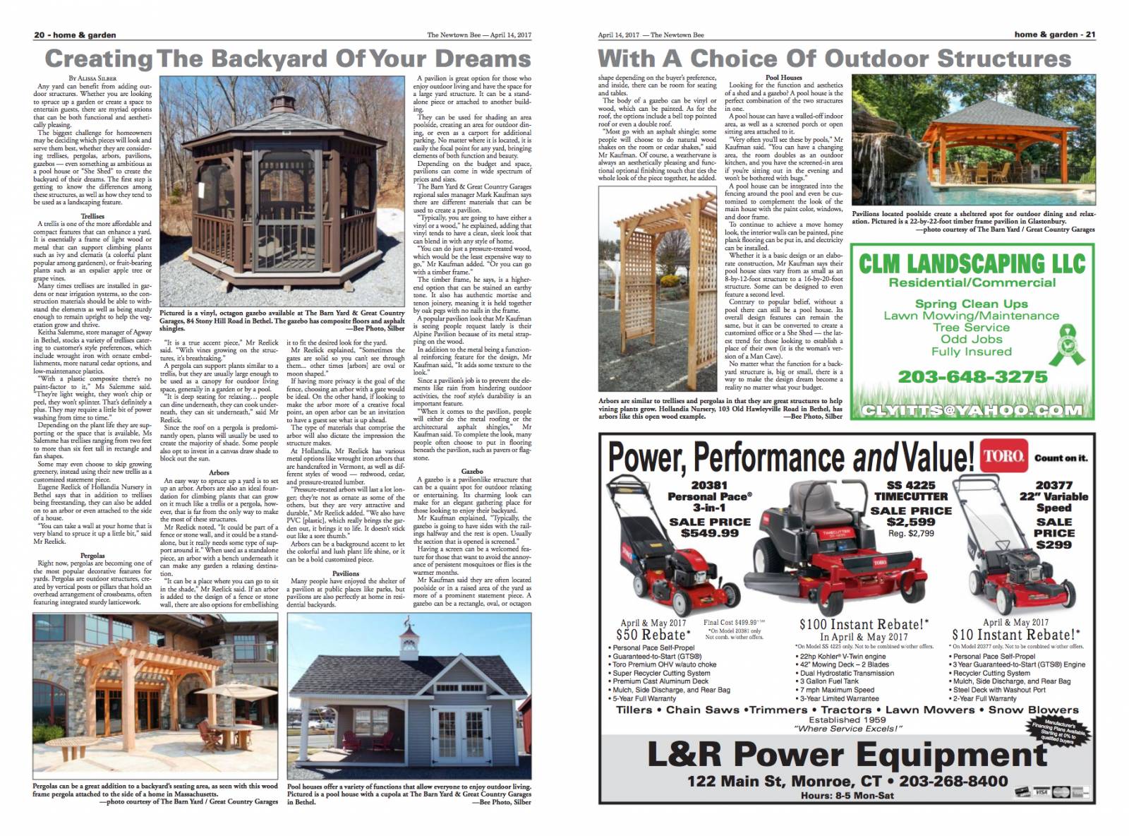The Barn Yard is featured in this article from the Newtown Bee (click to read)