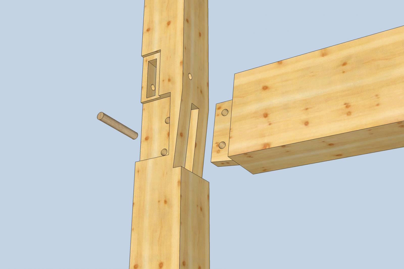 Mortise & Tenon + Housed Joinery 3D