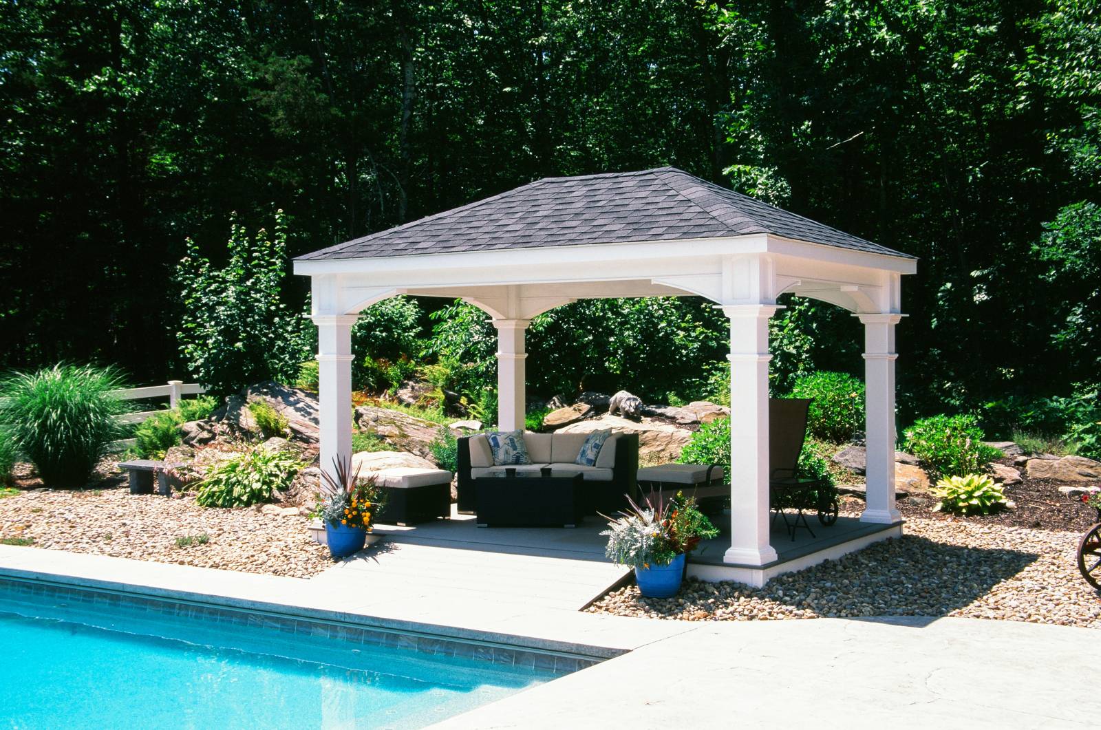 10' x 14' Ridgefield Pavilion Shown with Options