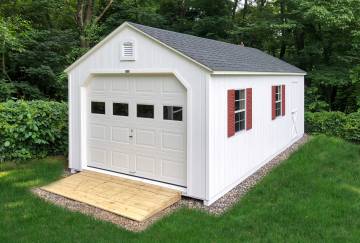 12' x 24' Traditional Cape Garage, Somers, CT