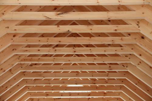 Extra strong 4x8 timber rafters