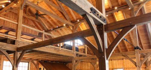 Incredible beauty: precise joinery • tension rod • second floor loft