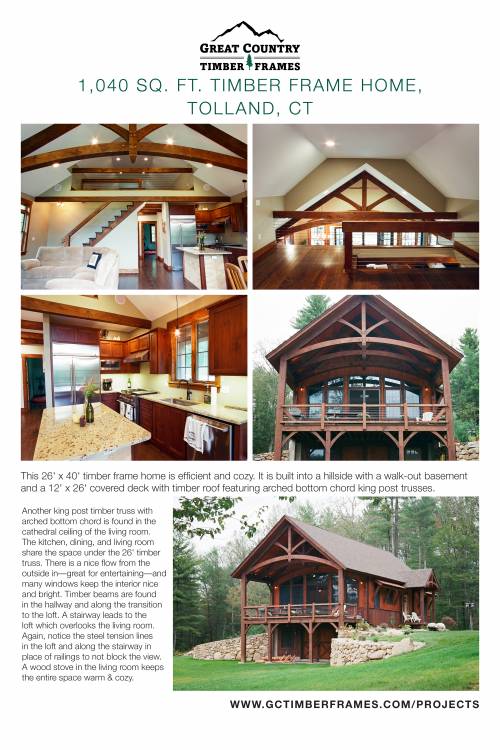 Timber frame home poster