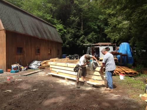 Building the timbers