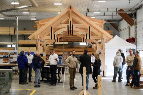 16' x 16' Alpine Timber Frame Pavilion with (2) Transom Dormers