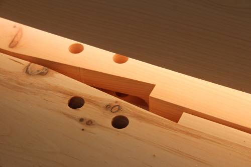 Detail: housed mortise & tenon joinery