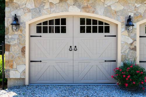 Arched garage doors