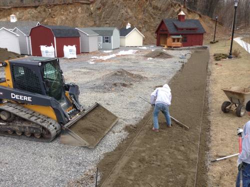 J&D Landscaping Installing Pavers in Bethel