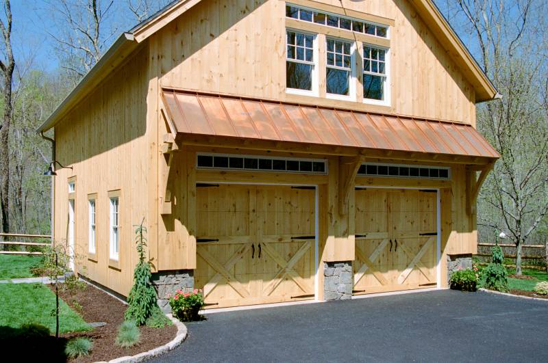 Front Left of Carriage Barn Garage