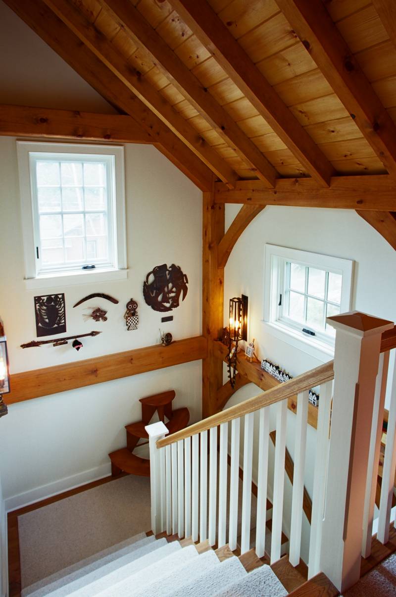 Timber Frame Stairwell