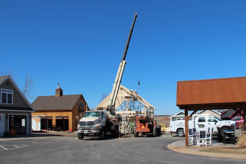 Crane on site