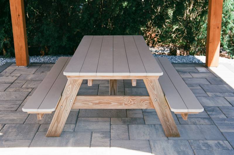 Poly top picnic table