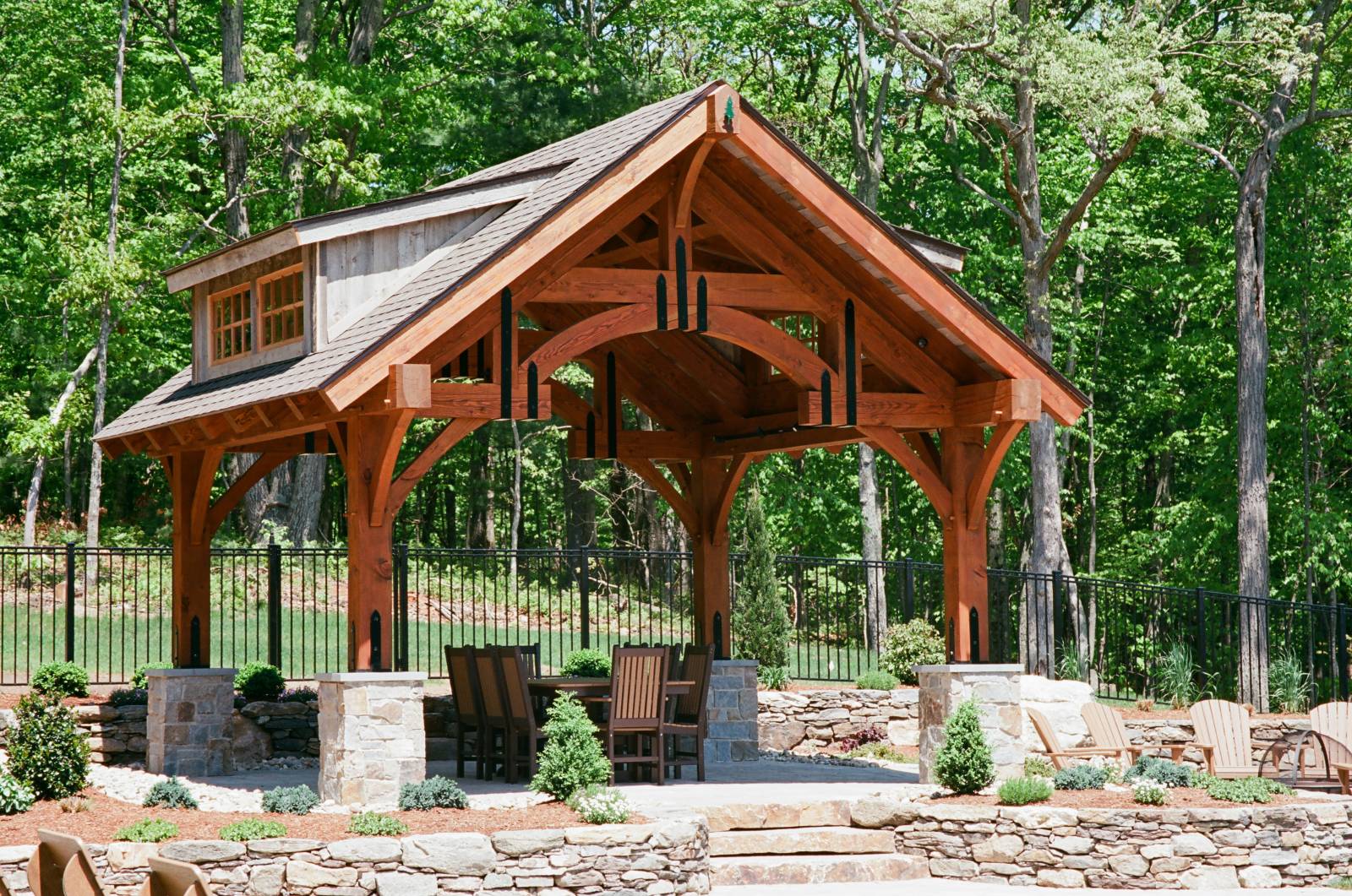 Closeup: Timber Frame Pavilion Design