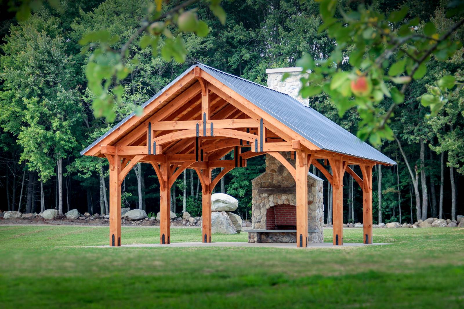 20' x 24' Outdoor Pavilion (Alpine Timber Frame)