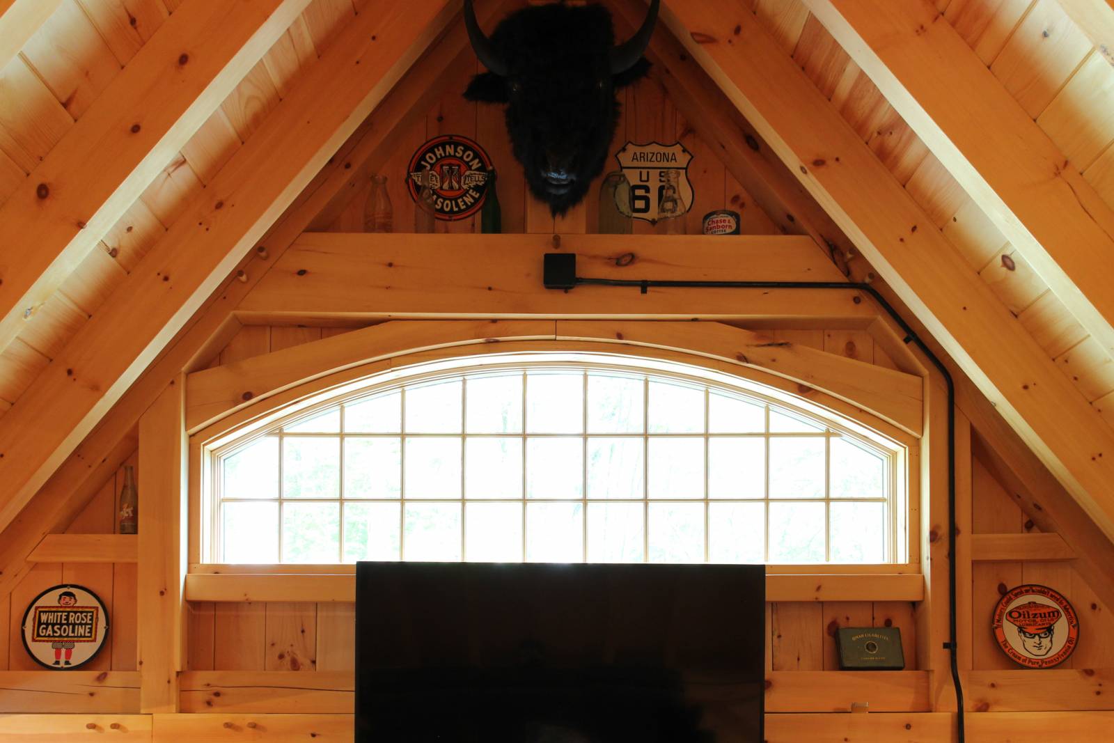 Interior of the Gable Dormer with 8' Andersen Bow Top Window