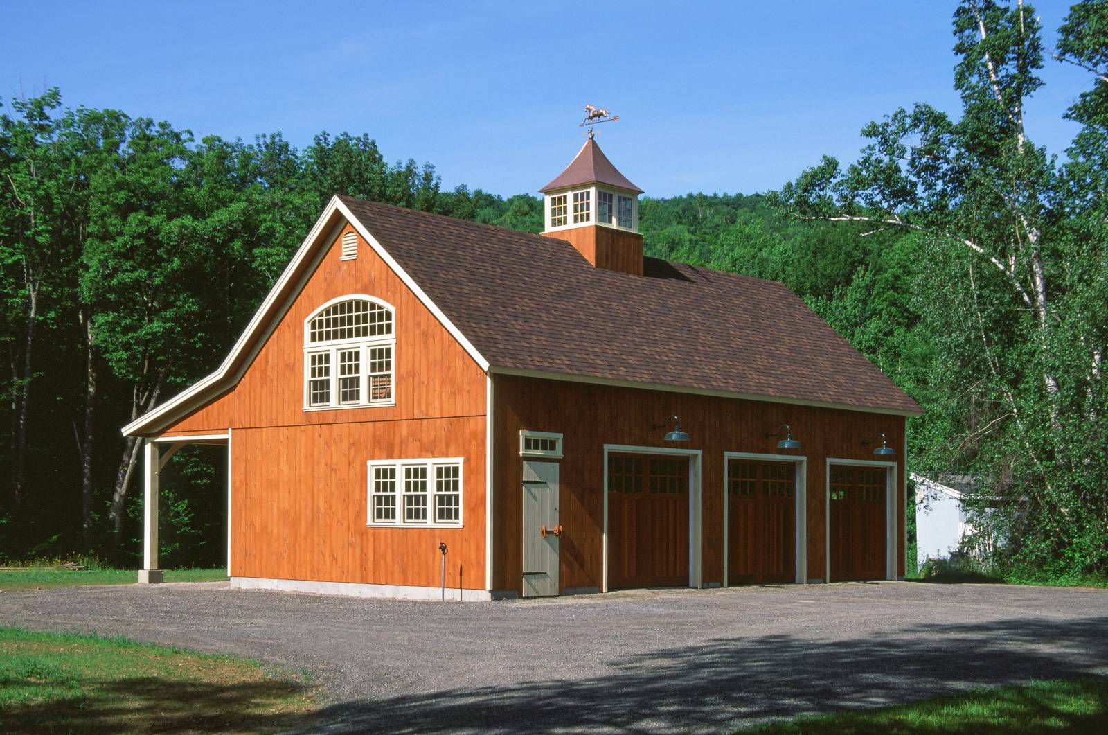 24' x 44' Carriage Barn with 10' Open Lean-To (Westmoreland NH)