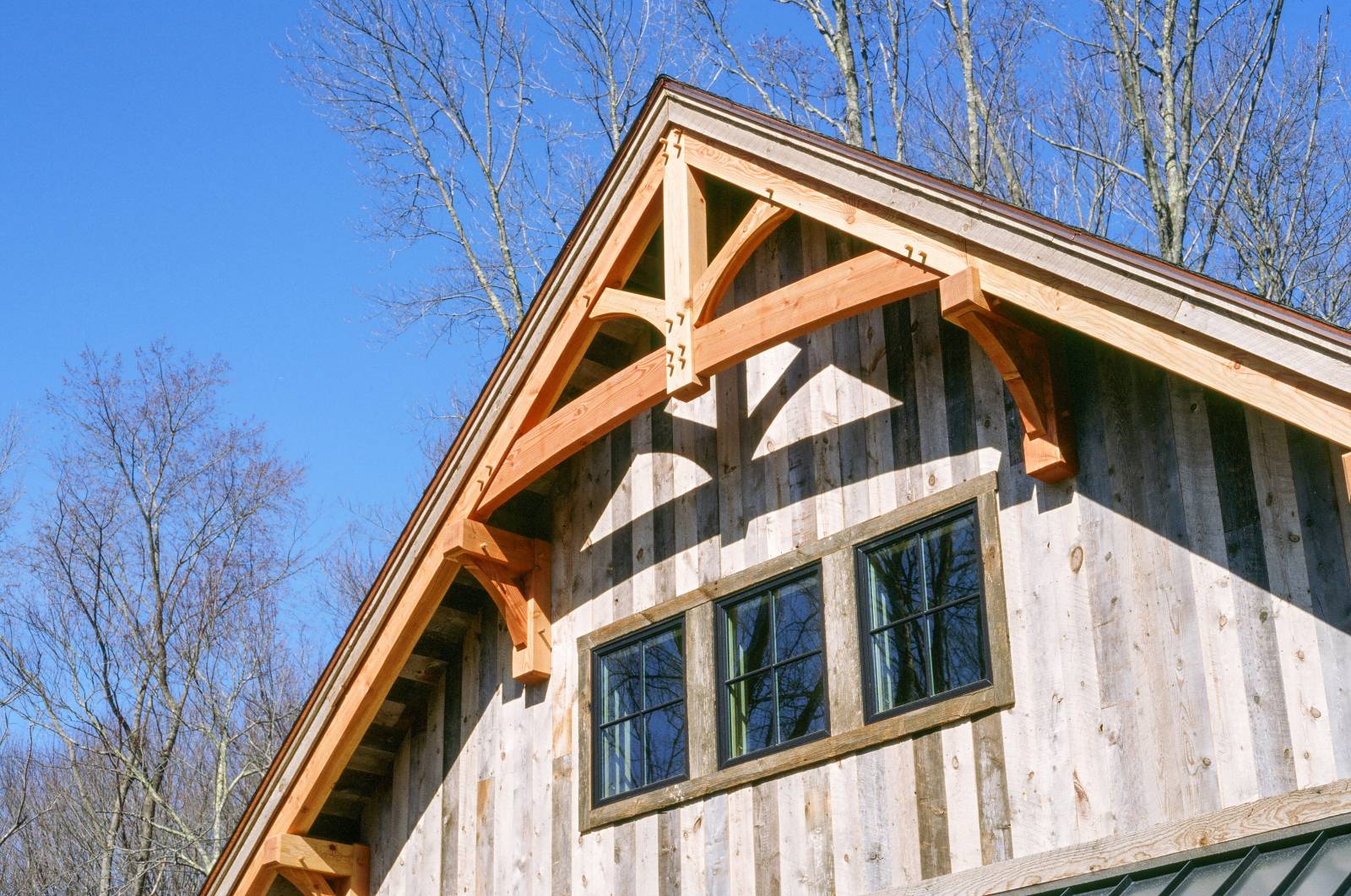 Front Gable with Timber Accents