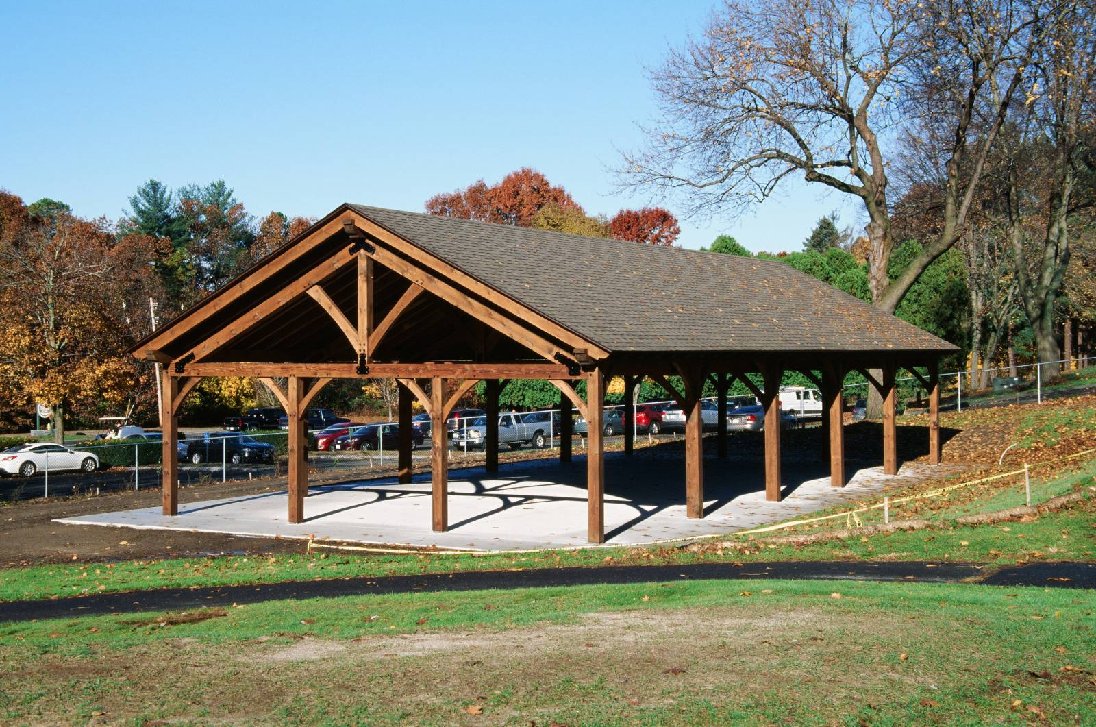 30' x 64' Bitterroot Timber Frame Pavilion (Springfield MA)