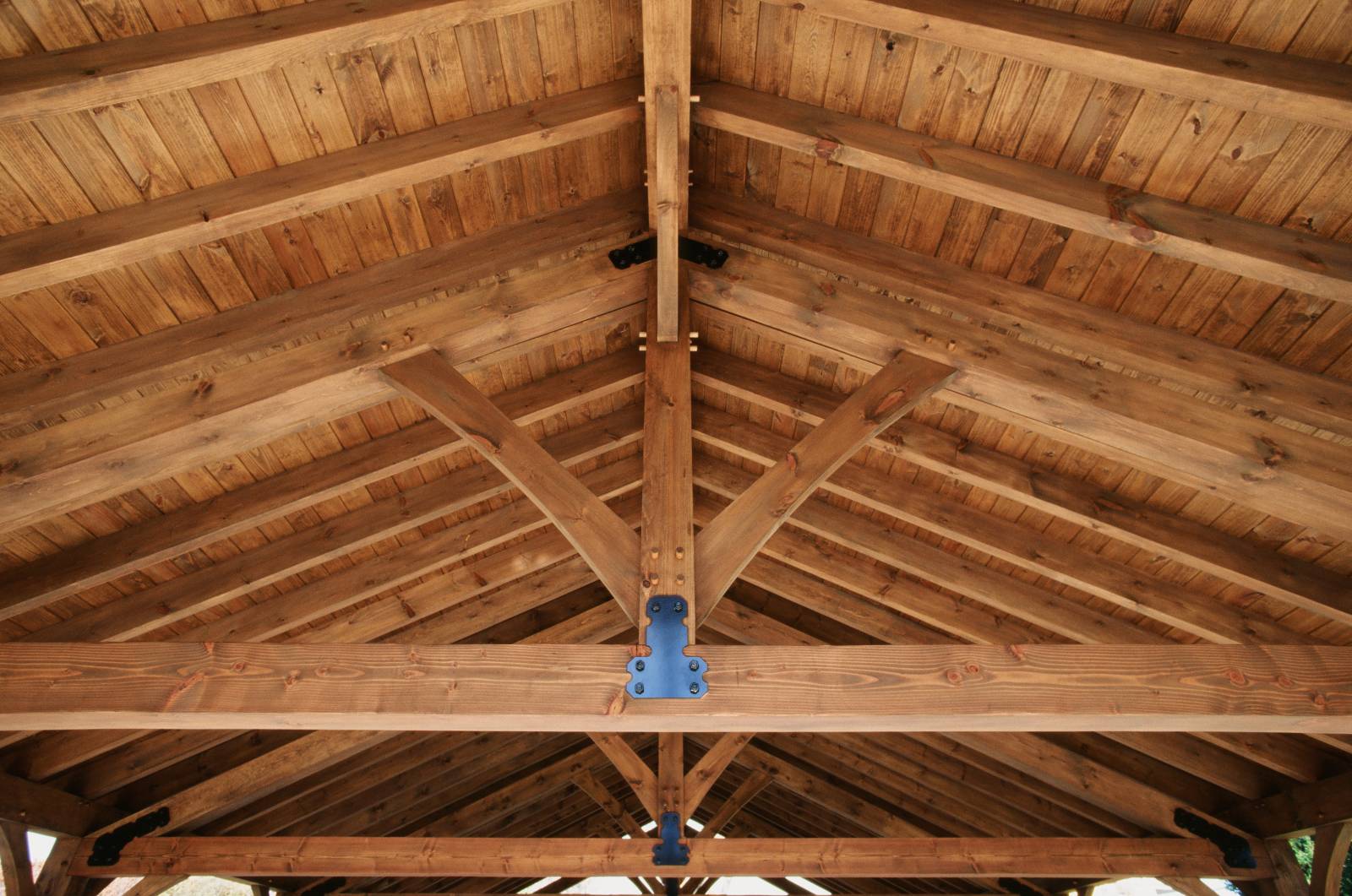 Detail: Timber Truss Design in the Bitterroot Timber Frame Pavilion