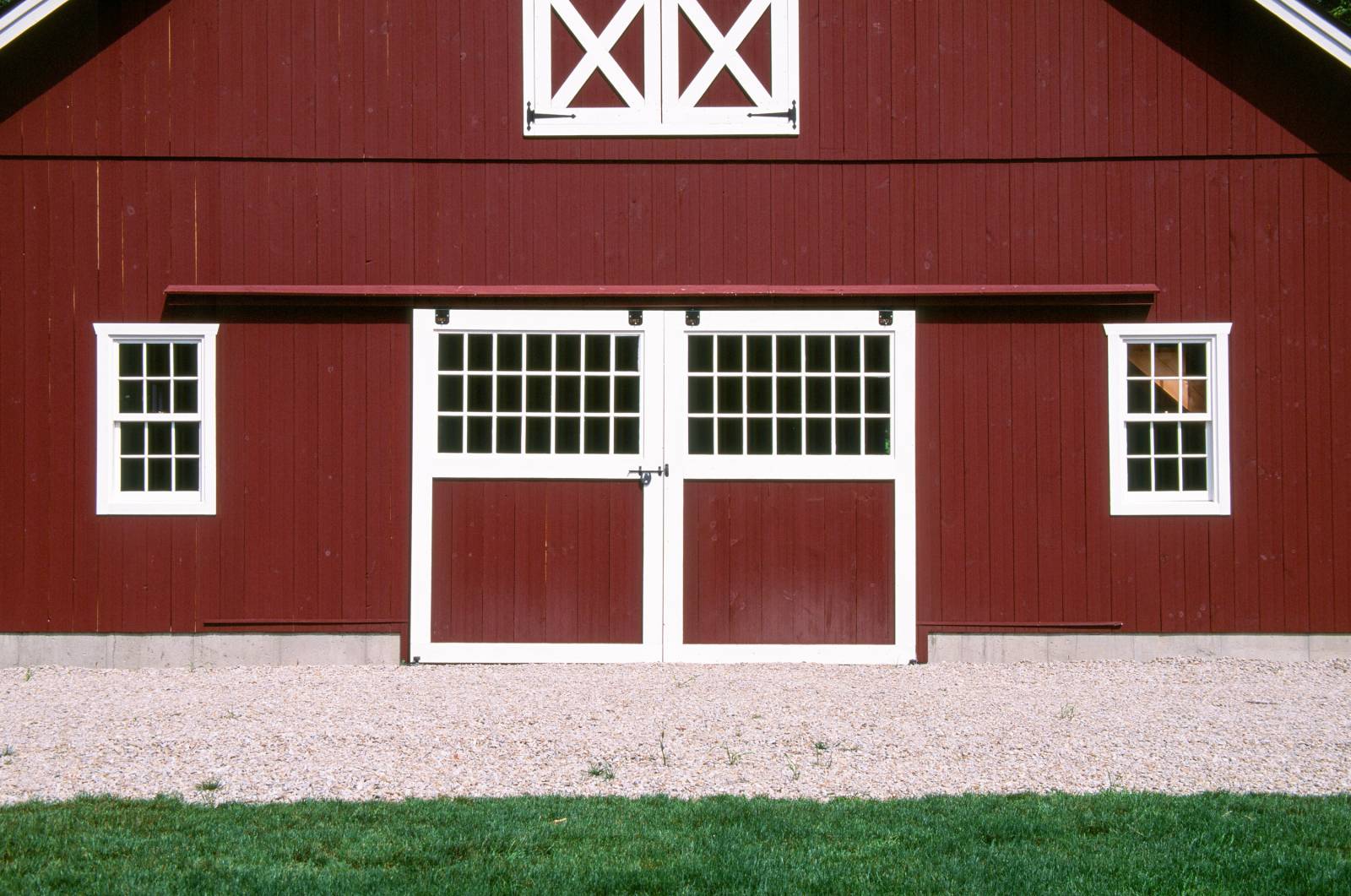 Sliding Barn Doors with Half Glass