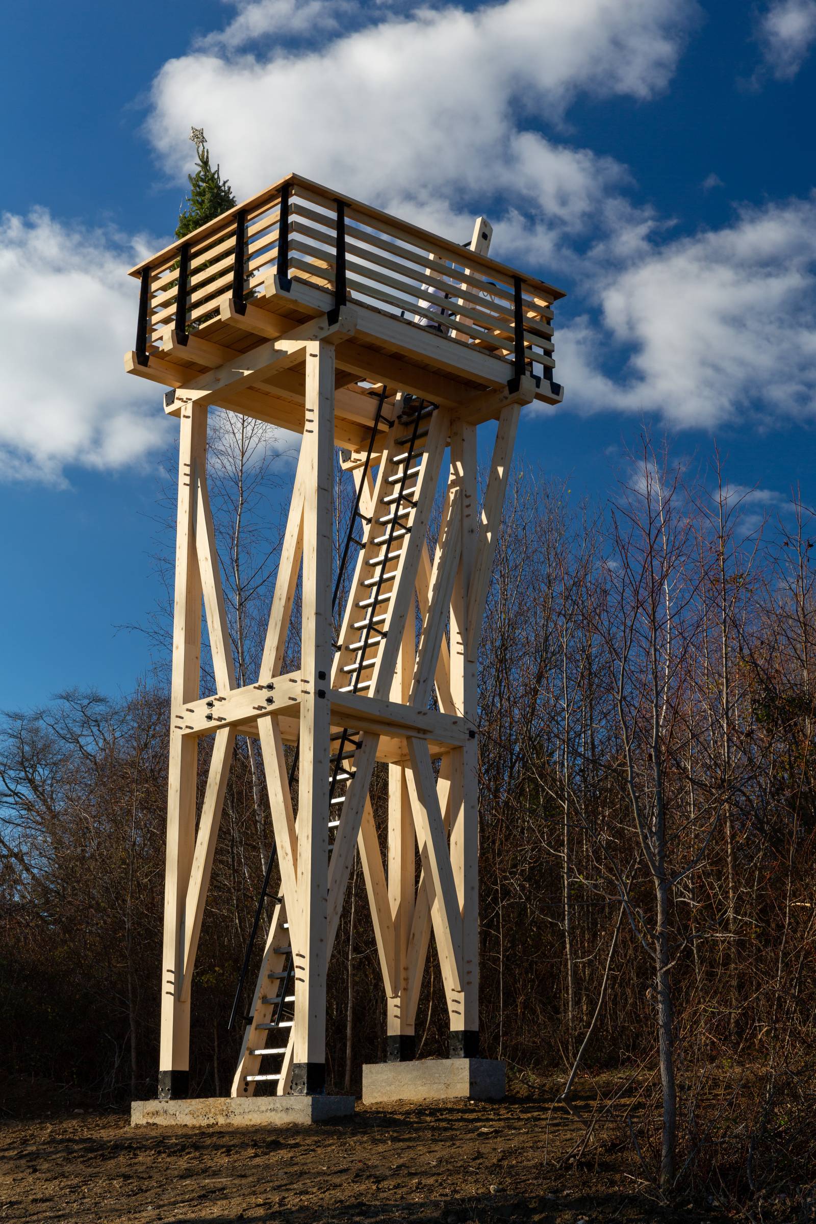 24' Timber Frame Observation Tower (Greenwich CT)