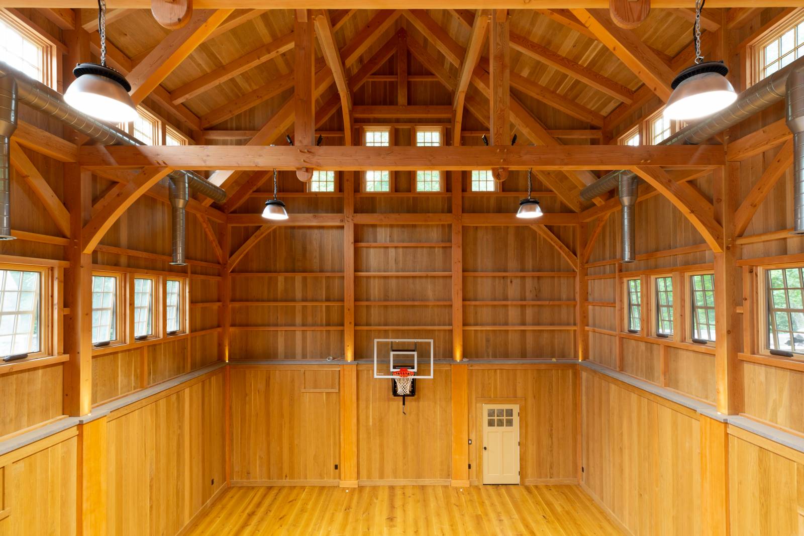 Timber Frame Indoor Basketball Court
