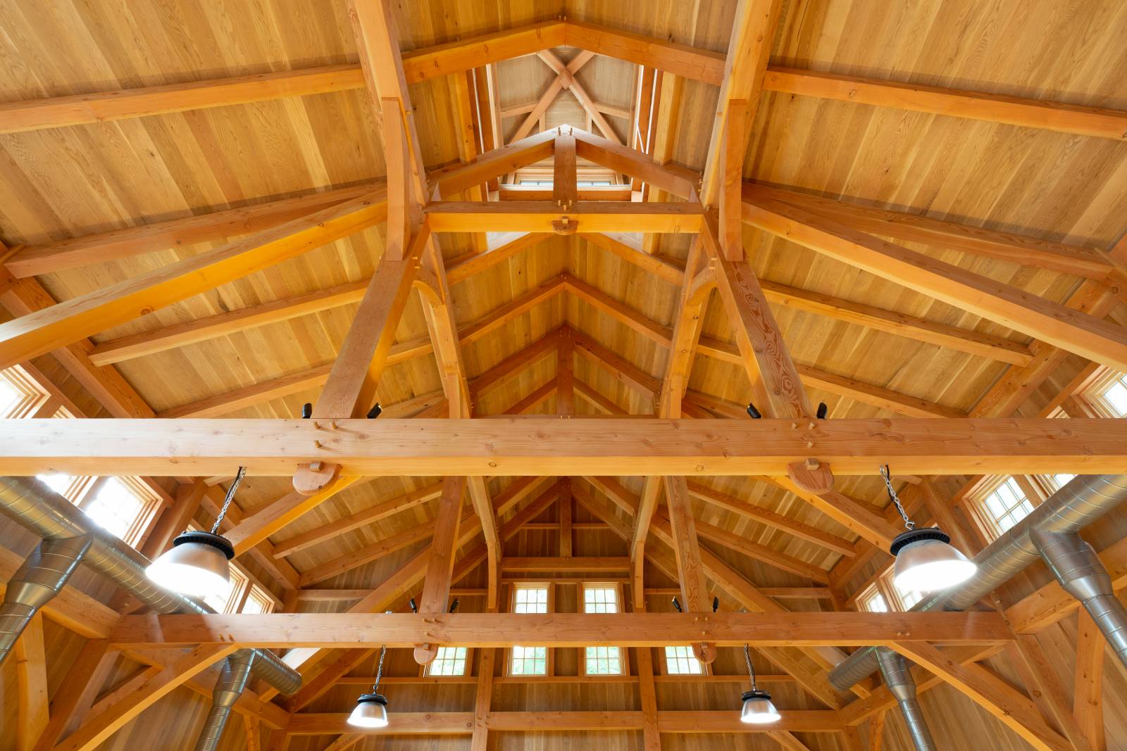 Queen Post Trusses with Wedged Anchorbeam Tenon Authentic Joinery