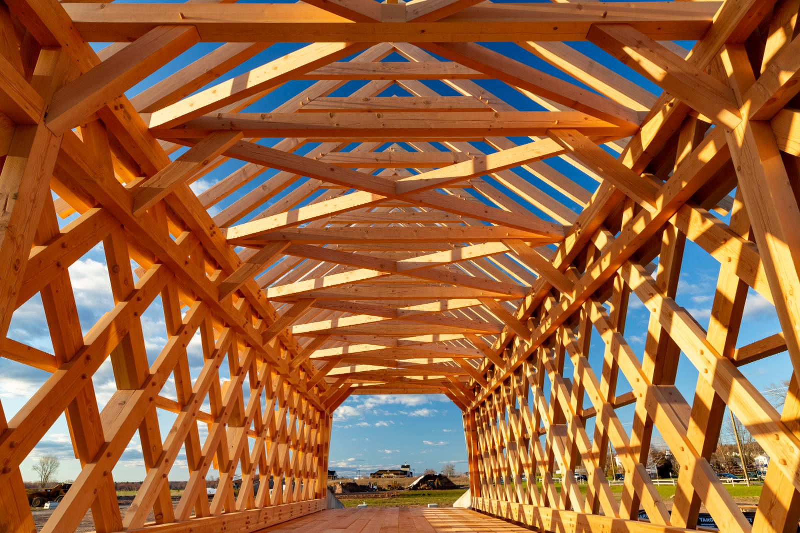 The Barn Yard Covered Bridge - Timber Frame