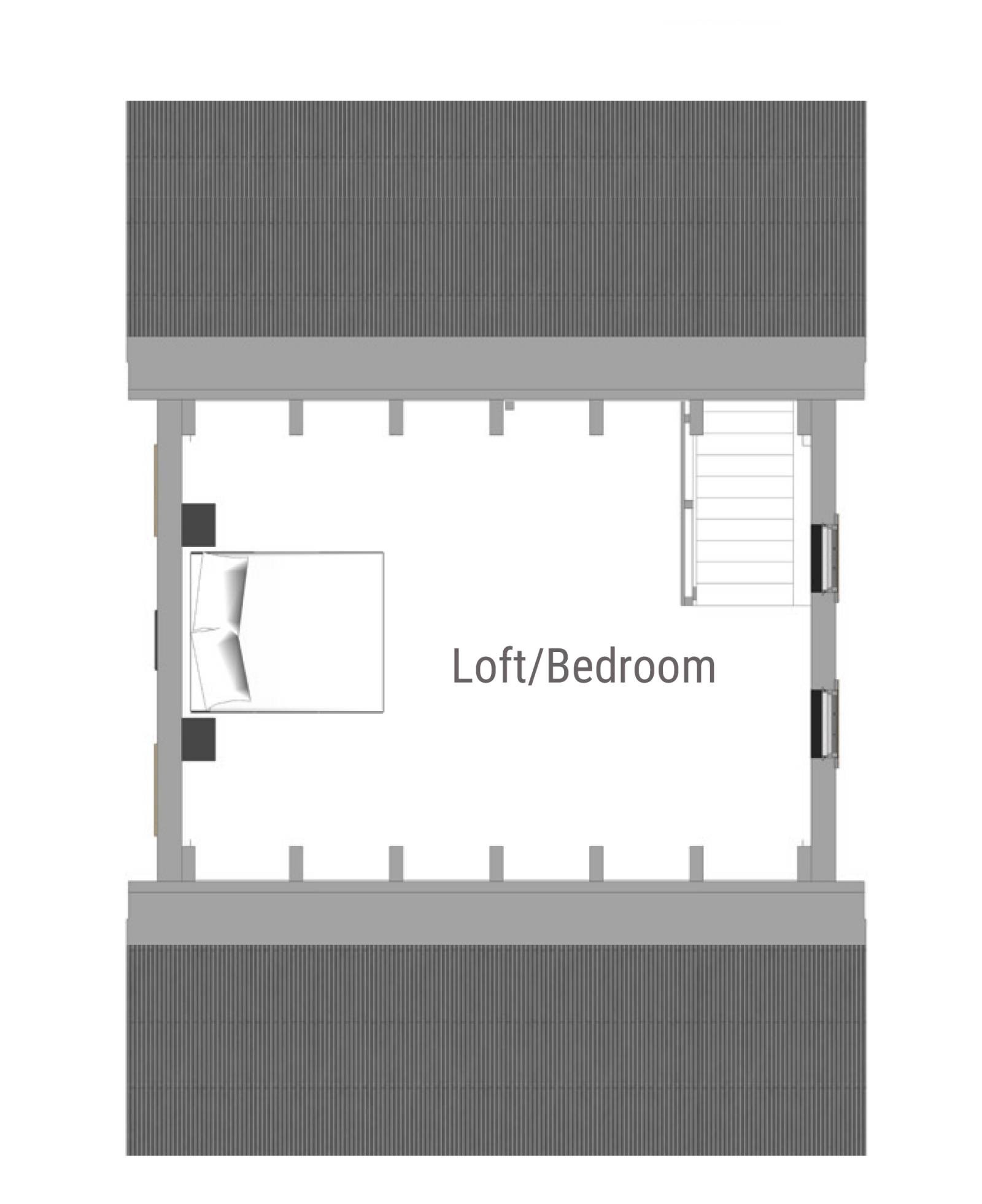 Allagash Cabin Second Floor Plan