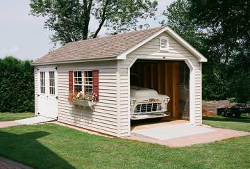 12' x 20' Traditional Cape Garage, Tolland, CT