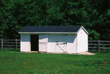 12' x 24' Shed Row Horse Barn, Sutton, MA