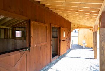 12' x 30' Rancher Horse Barn, Ellington, CT