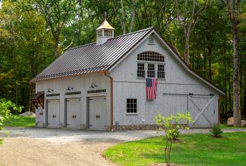 22' x 42' Carriage Barn with 10' Lean-To 5119, Easton, CT