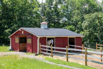 30' x 24' Hampden Center Aisle Horse Barn, Bridgewater, CT