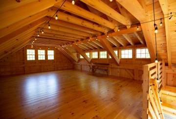 Carriage Barn Second Floor with Collar Ties