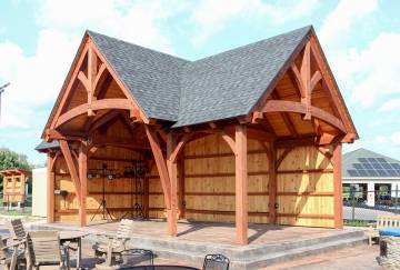 16' x 32' Timber Frame Band Stand, Somers, CT