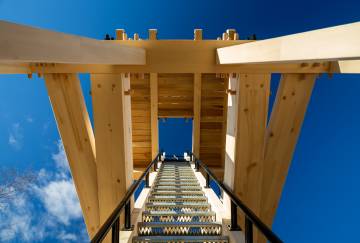24' Timber Frame Observation Tower, Greenwich, CT
