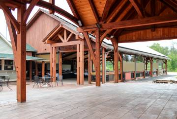 56' x 84' Custom Timber Frame Pavilion, Somers, CT