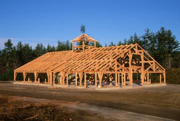 80' x 120' Timber Frame Barn, Hopkinton, NH