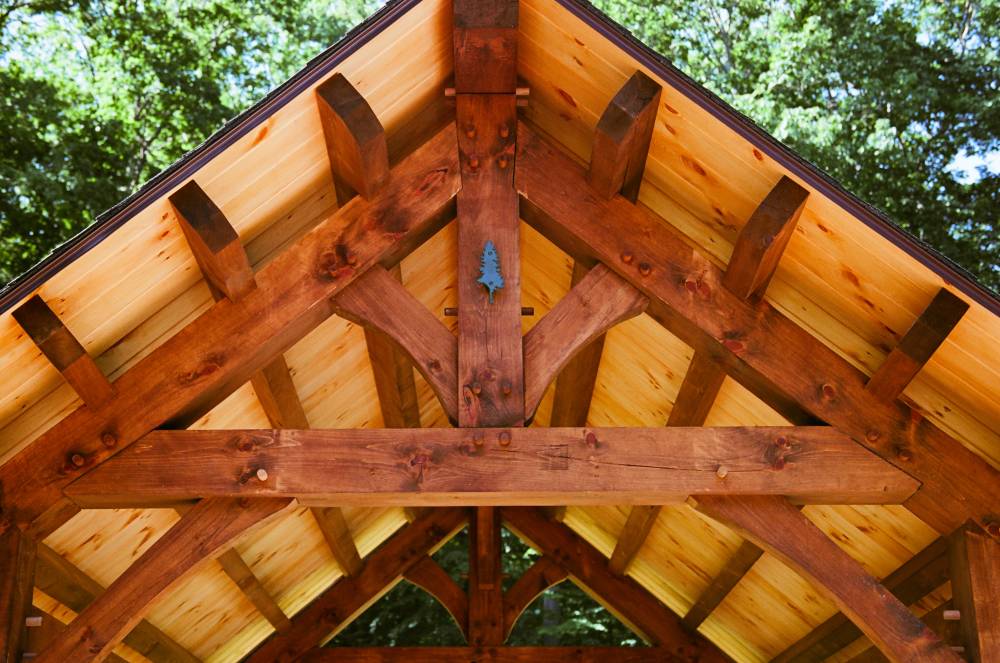 10' x 16' Bridger Timber Frame Pavilion, Ellington, CT