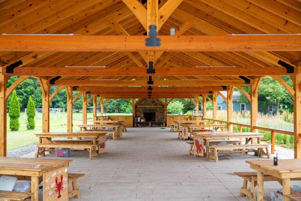 30' x 90' Bitterroot Timber Frame Pavilion, Chester, CT