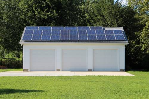 Solar panels on 24' x 36' Roosevelt in Agawam MA