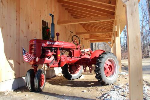 Antique tractor barn