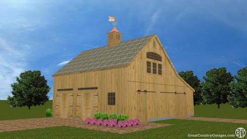 3D Design of Completed Barn