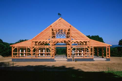 Finished 60' x 49' timber frame