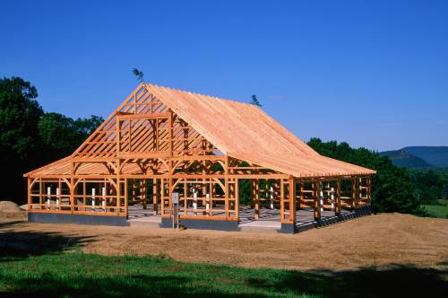 60' x 49' Saratoga Timber Frame Barn (Franklin County MA)
