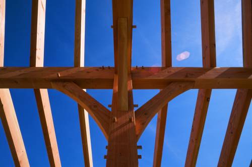 Detail: timber frame joinery