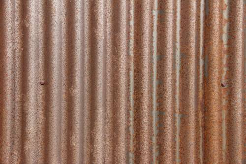 Rusty metal siding